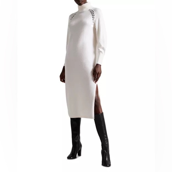 Ted baker Malorri Knit Midi Dress with Stitch Insert ted size 2/US size 6 - Picture 2 of 4